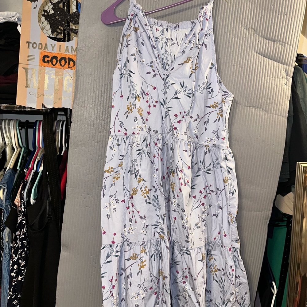 A New Day Light Blue Floral Dress